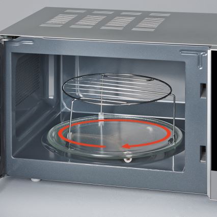 Severin MW 7771 - 700 W mikrohullámú sütő grillel, 230 V, 20 l, fekete