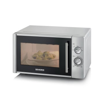 Severin MW 7772 - Mikrohullámú sütő 900W/230V 28 l rozsdamentes acél/fekete