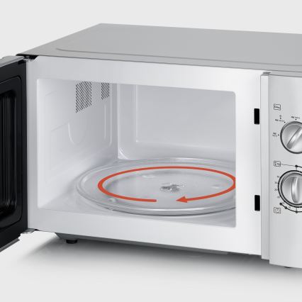 Severin MW 7772 - Mikrohullámú sütő 900W/230V 28 l rozsdamentes acél/fekete