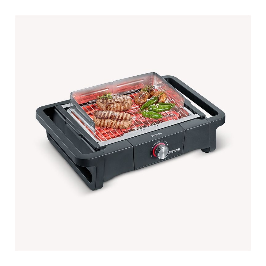 Severin PG 8123 - Asztali elektromos grill 2300W/230V