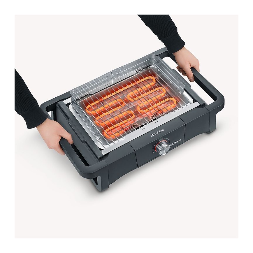 Severin PG 8123 - Asztali elektromos grill 2300W/230V