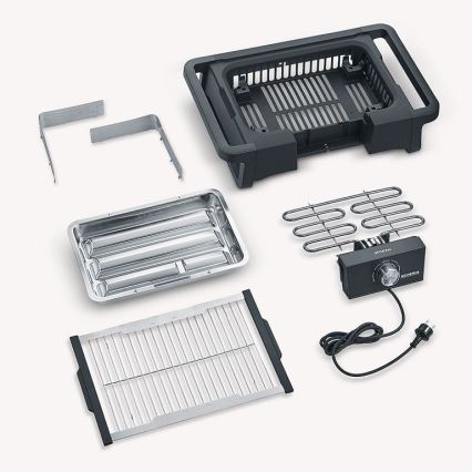 Severin PG 8123 - Asztali elektromos grill 2300W/230V