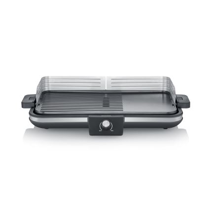 Severin PG 8564 - Asztali elektromos grillsütő 2300W/230V 50x30 cm fekete