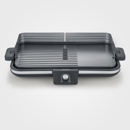 Severin PG 8564 - Asztali elektromos grillsütő 2300W/230V 50x30 cm fekete