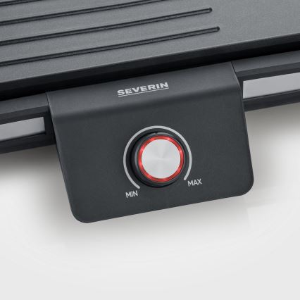 Severin PG 8564 - Asztali elektromos grillsütő 2300W/230V 50x30 cm fekete