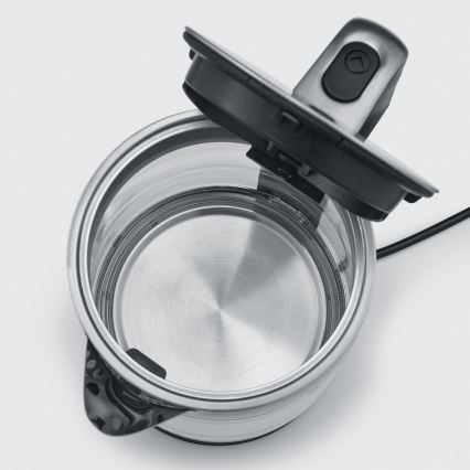 Severin WK 3420 - elektromos vízforraló 1,7 l, 2200 W/230 V, rozsdamentes acél/üveg