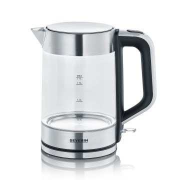 Severin WK 3420 - Gyors vízforraló 1,7 l 2200W/230V rozsdamentes acél/üveg