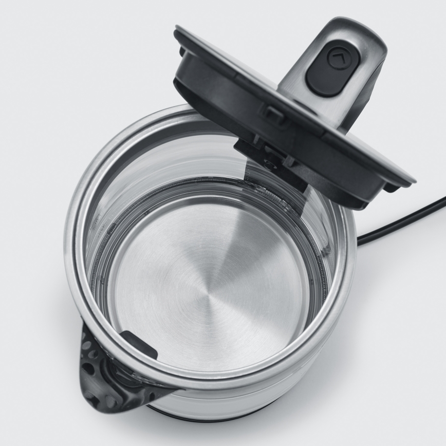 Severin WK 3420 - Gyors vízforraló 1,7 l 2200W/230V rozsdamentes acél/üveg