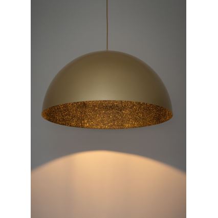 Lámpa zsinóron SFERA 1xE27/60W/230V átmérő 50 cm arany/fekete