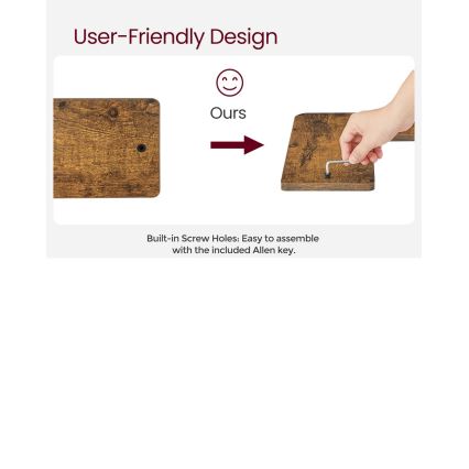 SHELFY 2 darabos fali polcszett, barna/fekete