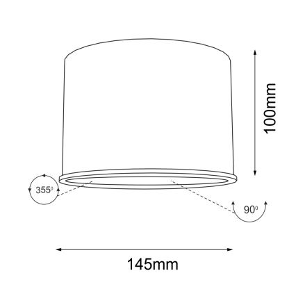 Shilo - Spotlámpa 1xGU10/15W/230V fehér