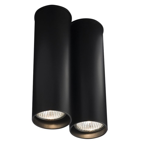 Shilo - Mennyezeti lámpa 2xGU10/15W/230V 20 cm fekete