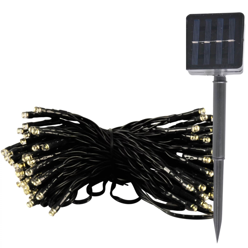 LED Napelemes fényfüzér SHINE 100xLED/1,2V 400 mAh 11,9 m IP44