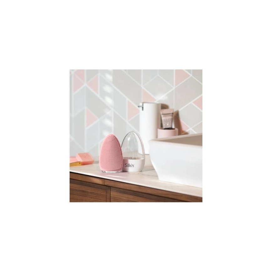 Silk’n - Arctisztító kefe BRIGHT 5V/500 mAh rózsaszín