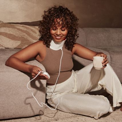 Silk’n - LED RGB terápiás nyakmaszk LED/5V 2000 mAh fehér + távirányító