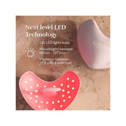 Silk’n - LED terápiás ajakmaszk LED/5V 500 mAh bézs