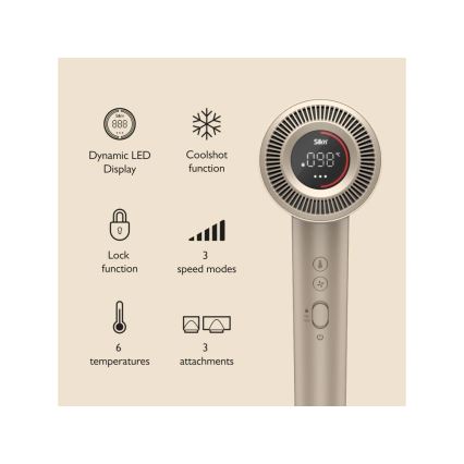 Silk’n - SILKYAIR PRO hajszárító 1600W/230V, arany