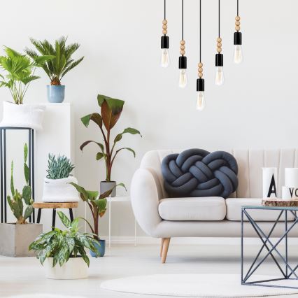 Simon függeszték 5xE27/60W/230V, kábellel