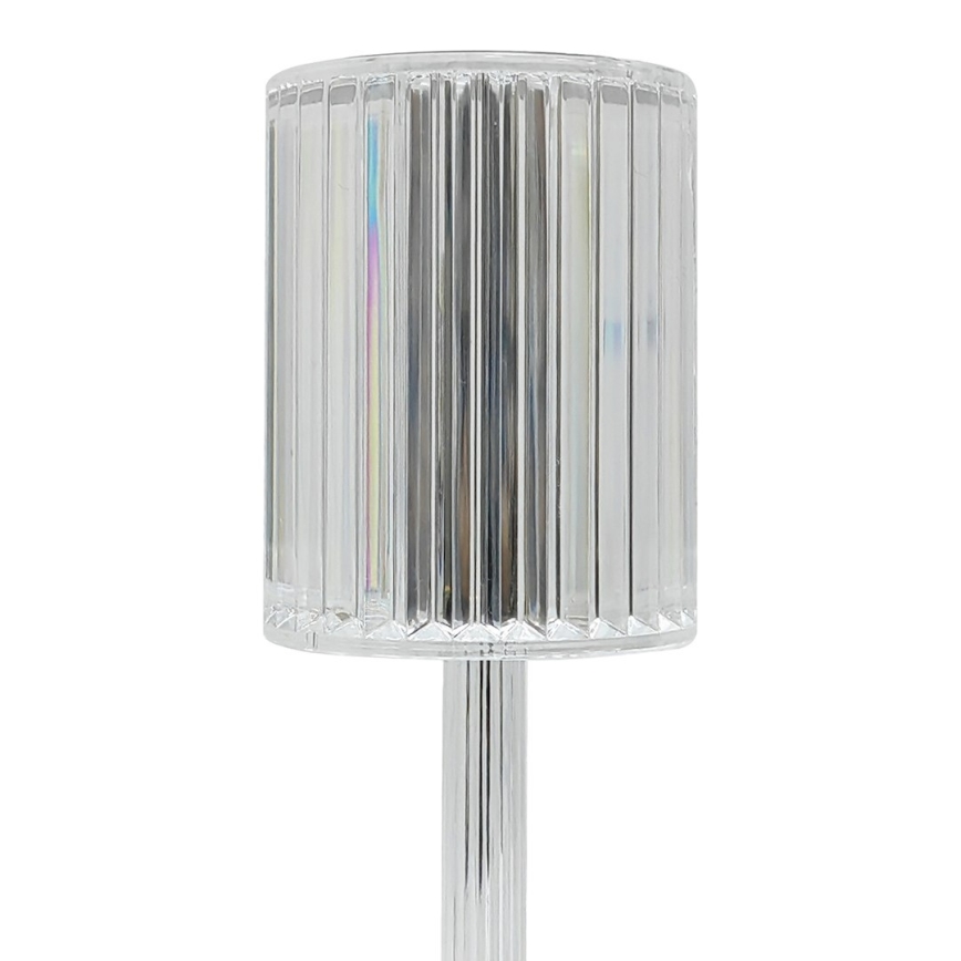 SIMPLE tölthető, érintésvezérelt LED asztali lámpa LED/1W/5V 2400 mAh 3000-6000K átlátszó