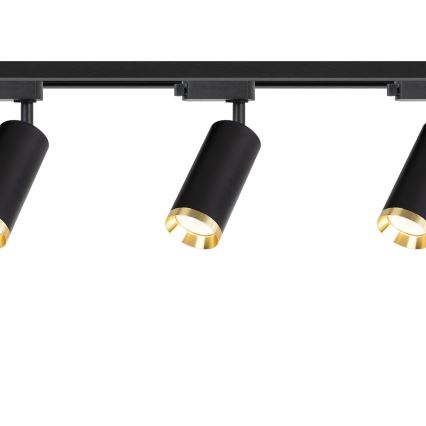 Sínes rendszerű MICA spotlámpa 3xGU10/10W/230V fekete/arany