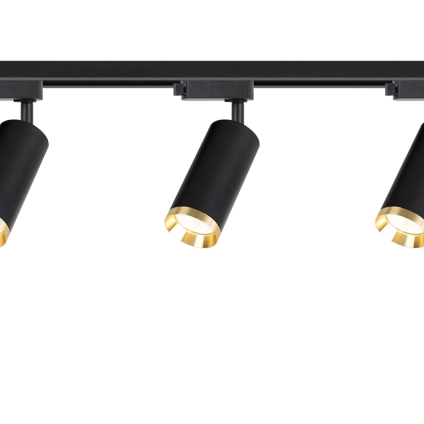 Sínes rendszerű MICA spotlámpa 3xGU10/10W/230V fekete/arany