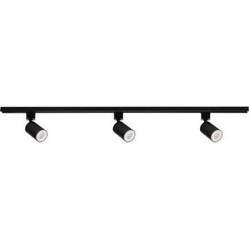 Sínes rendszerű spotlámpa ALTEAR 3xGU10/10W/230V 1m fekete