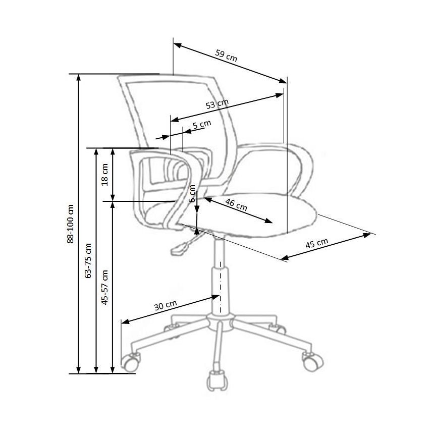 SIRAQ színes irodai szék