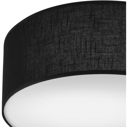 Mennyezeti lámpa SIRJA 1xE27/60W/230V átm. 35 cm fekete