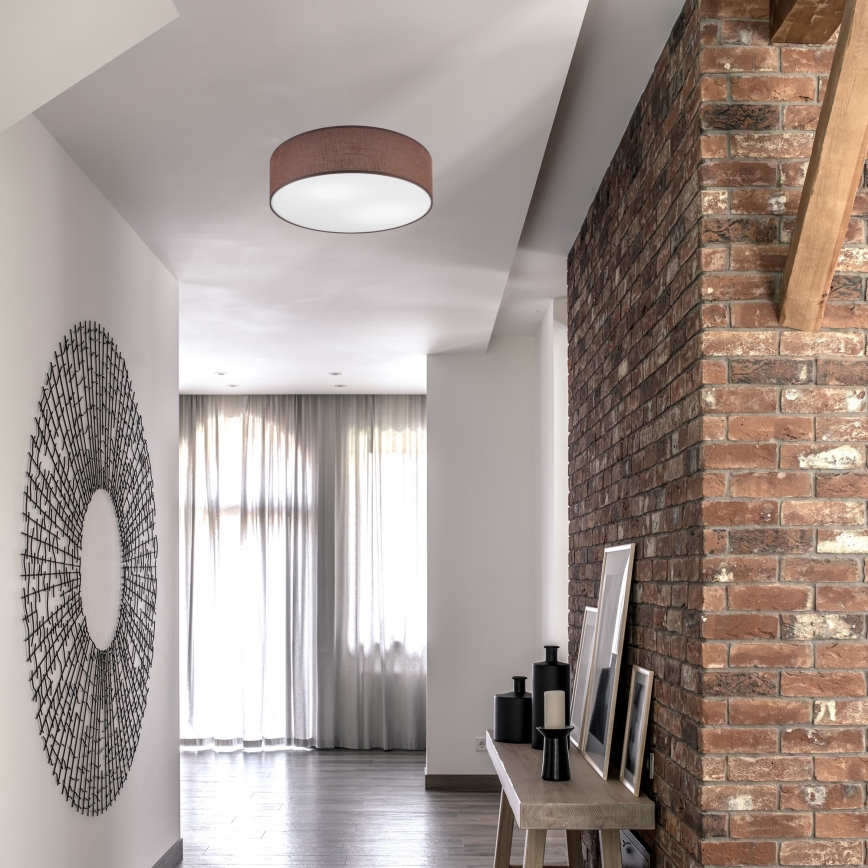 Mennyezeti lámpa SIRJA 2xE27/60W/230V átmérő 45 cm barna