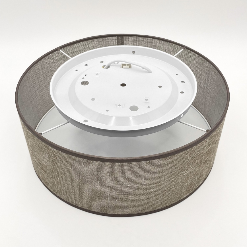 SIRJA mennyezeti lámpatest 1xE27/15W/230V, Ø 35 cm, barna