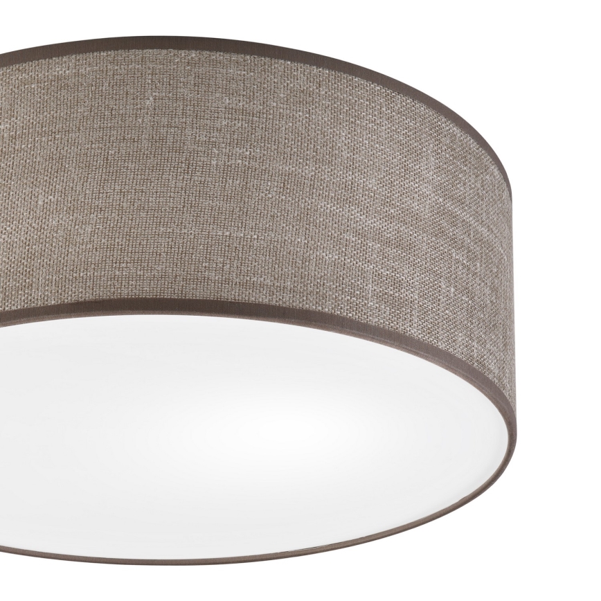 SIRJA mennyezeti lámpatest 1xE27/15W/230V, Ø 35 cm, barna