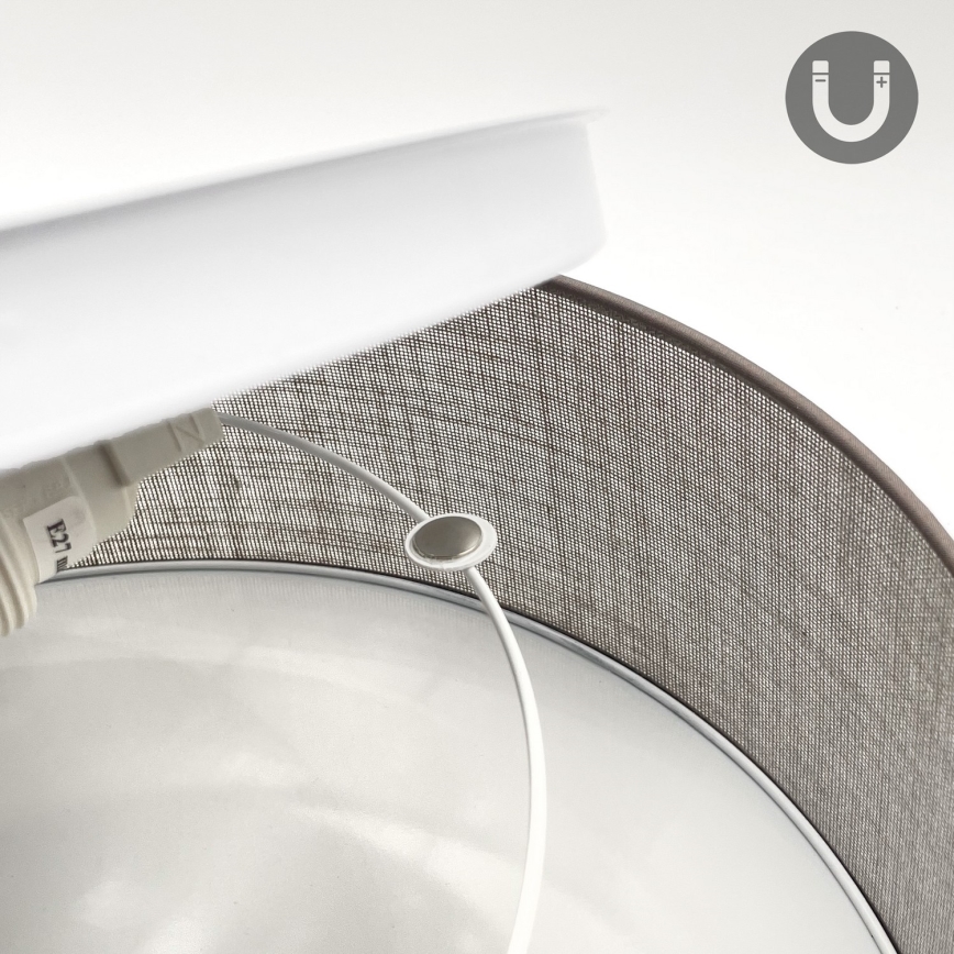 SIRJA mennyezeti lámpatest 1xE27/15W/230V, Ø 35 cm, barna