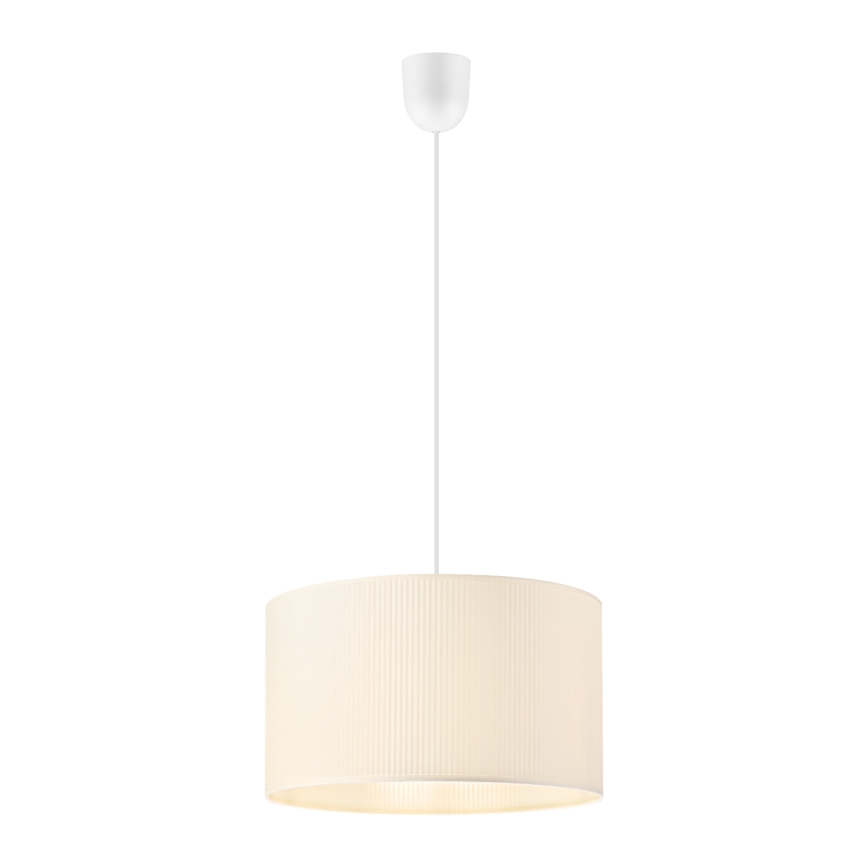 SIRJA PLISADO kábeles csillár, 1xE27/15W/230V, átmérő 35 cm, krémszínű