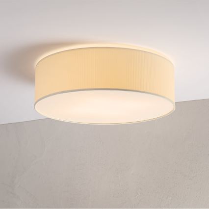 SIRJA PLISADO mennyezeti lámpa 4xE27/15W/230V, átmérő 45 cm, krémszínű