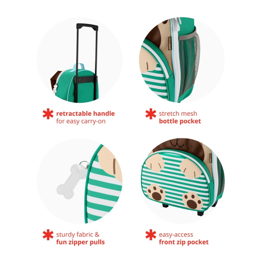 Skip Hop - Gyermek utazóbőrönd ZOO mopsz