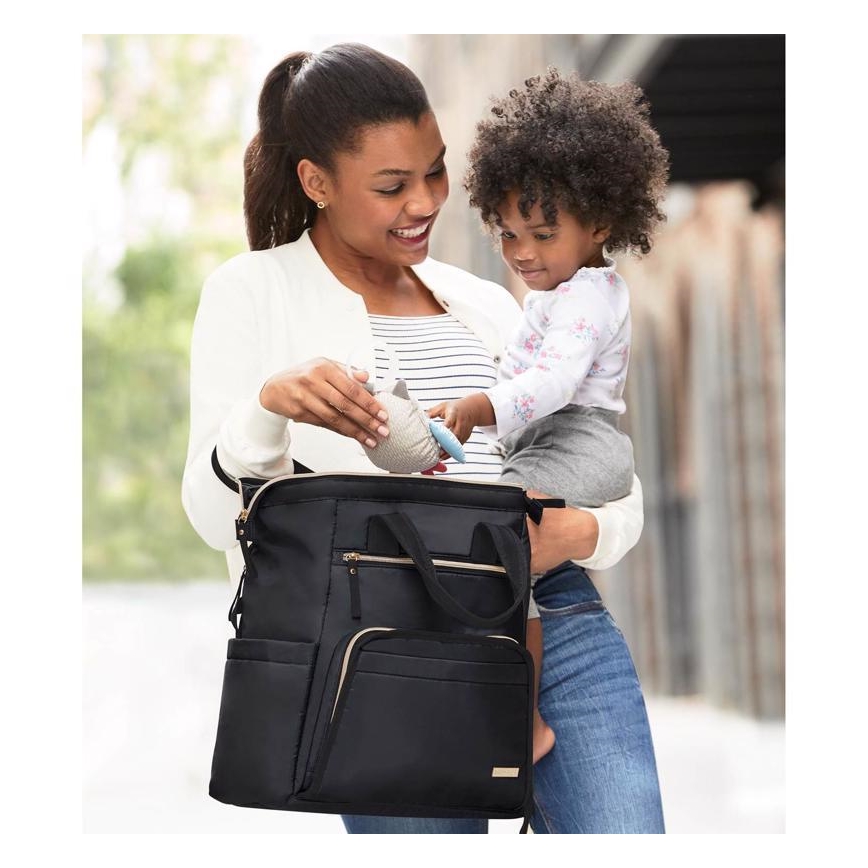 Skip Hop - Pelenkázó hátizsák babakocsihoz MAINFRAME fekete