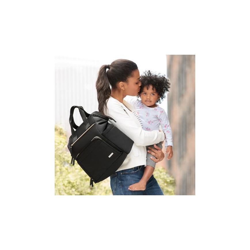 Skip Hop - Pelenkázó hátizsák babakocsihoz MAINFRAME fekete