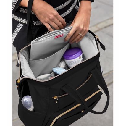 Skip Hop - Pelenkázó hátizsák babakocsihoz MAINFRAME fekete
