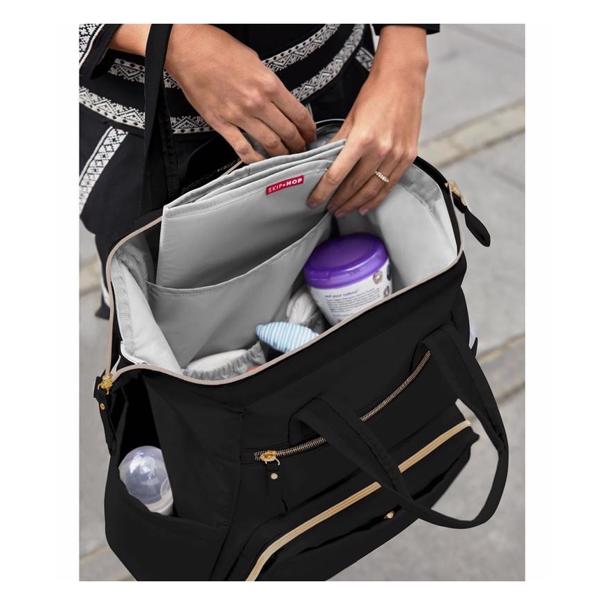 Skip Hop - Pelenkázó hátizsák babakocsihoz MAINFRAME fekete