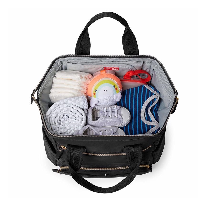 Skip Hop - Pelenkázó hátizsák babakocsihoz MAINFRAME fekete