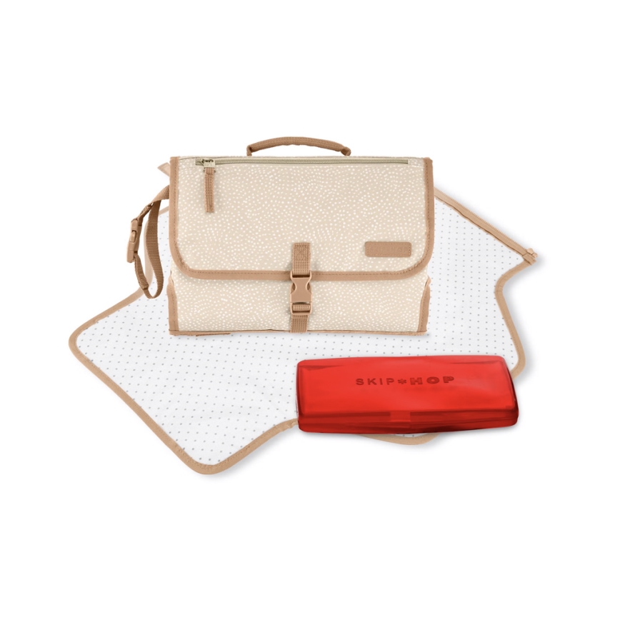 Skip Hop - Utazó pelenkázó alátét és táska 2 az 1-ben PRONTO bézs