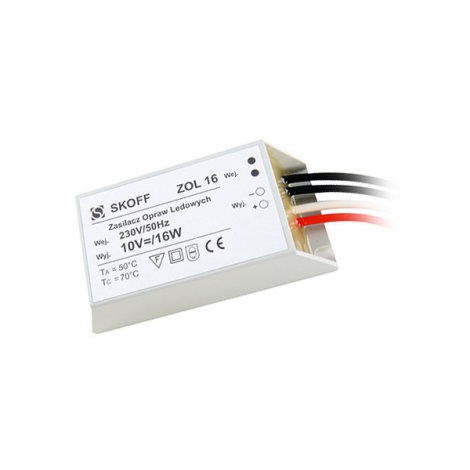 Skoff - Transzformátor  LED lámpákhoz (TANGO, RUEDA) ZOL 16/10V-16W