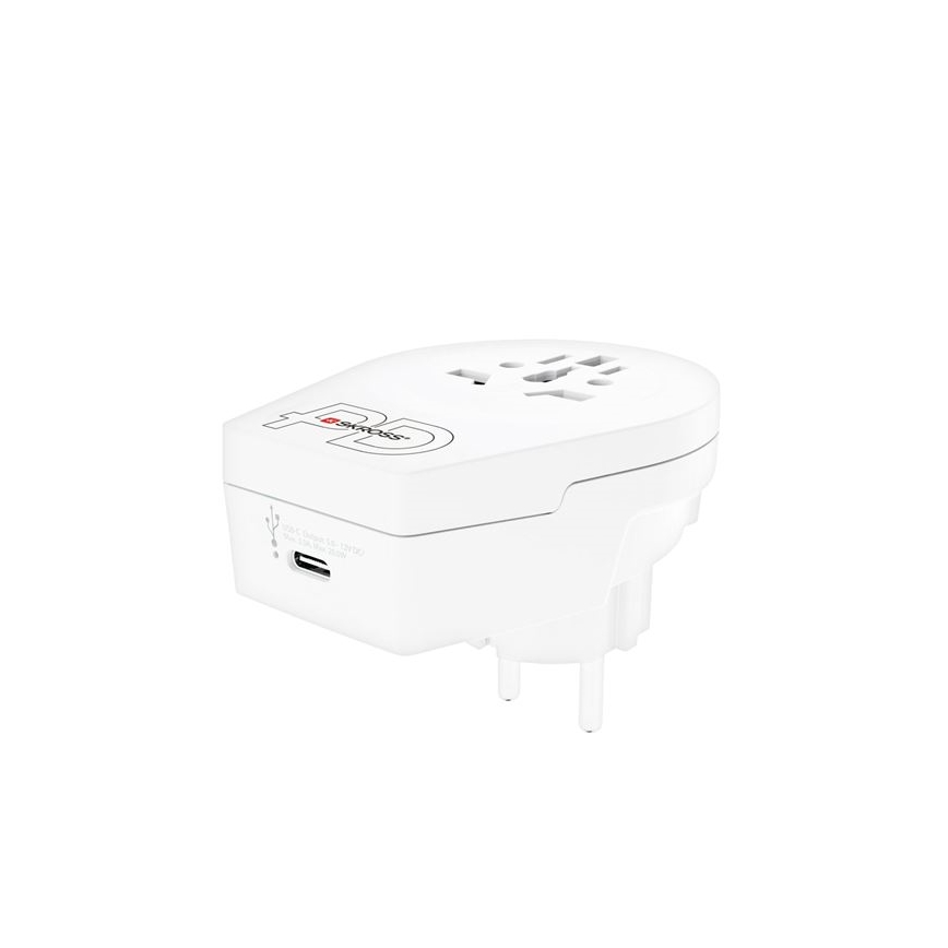 Europe USB C20PD utazóadapter külföldieknek Csehországban, USB-C 20W, E/F típus