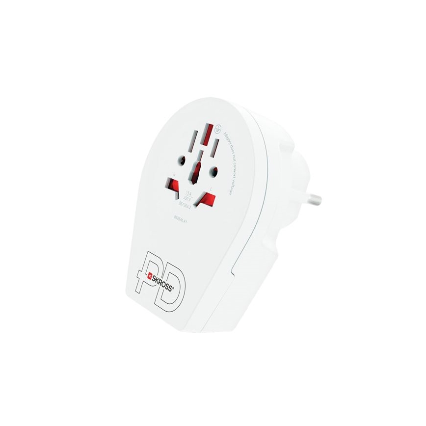 Europe USB C20PD utazóadapter külföldieknek Csehországban, USB-C 20W, E/F típus