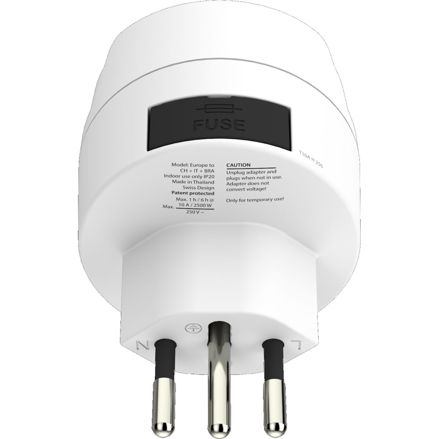 SKROSS - Utazó Adapter Brazília/Olaszország/Svájc 10A