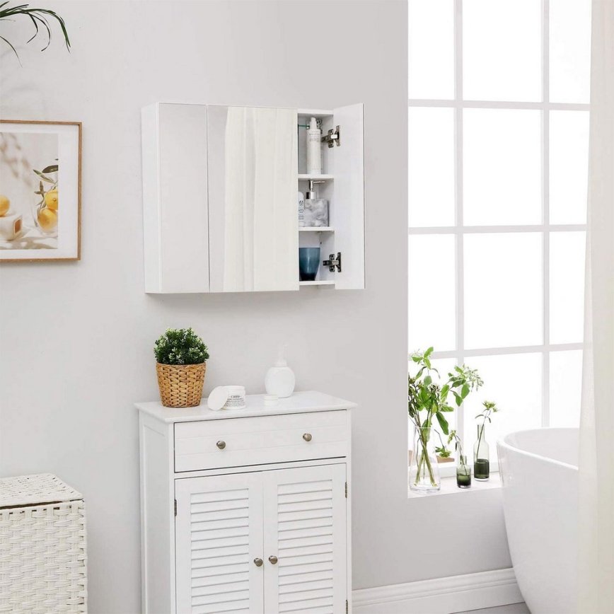 SKY fehér fürdőszobai tükörszekrény