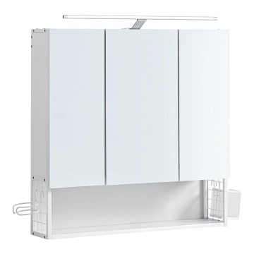 SKY LED tükörszekrény 70×70×16 cm, 230 V, fehér
