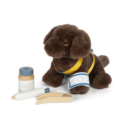 Small Foot - Plüss kutya ápolókészlettel