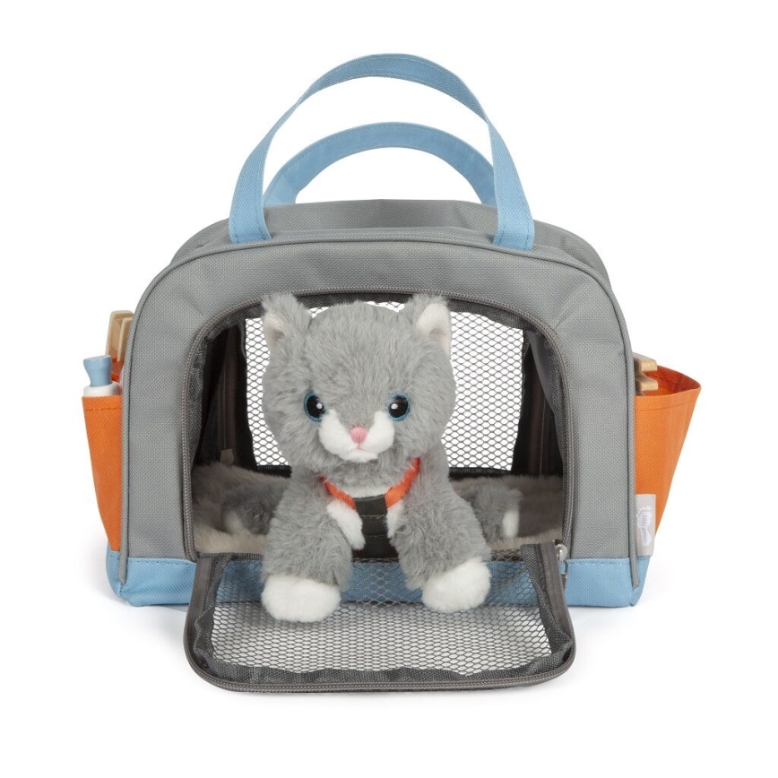 Small Foot - Plüss macska ápolókészlettel