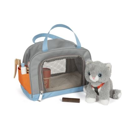 Small Foot - Plüss macska ápolókészlettel